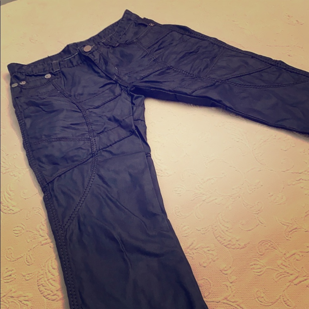 Men’s Italian Leather-like denim jeans